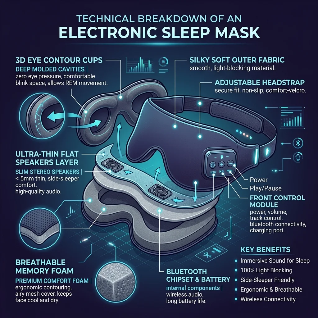 Aura 3D Eye Contour and Electronics Breakdown Diagram