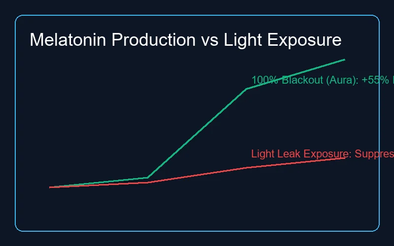 Melatonin Production Graph Comparison