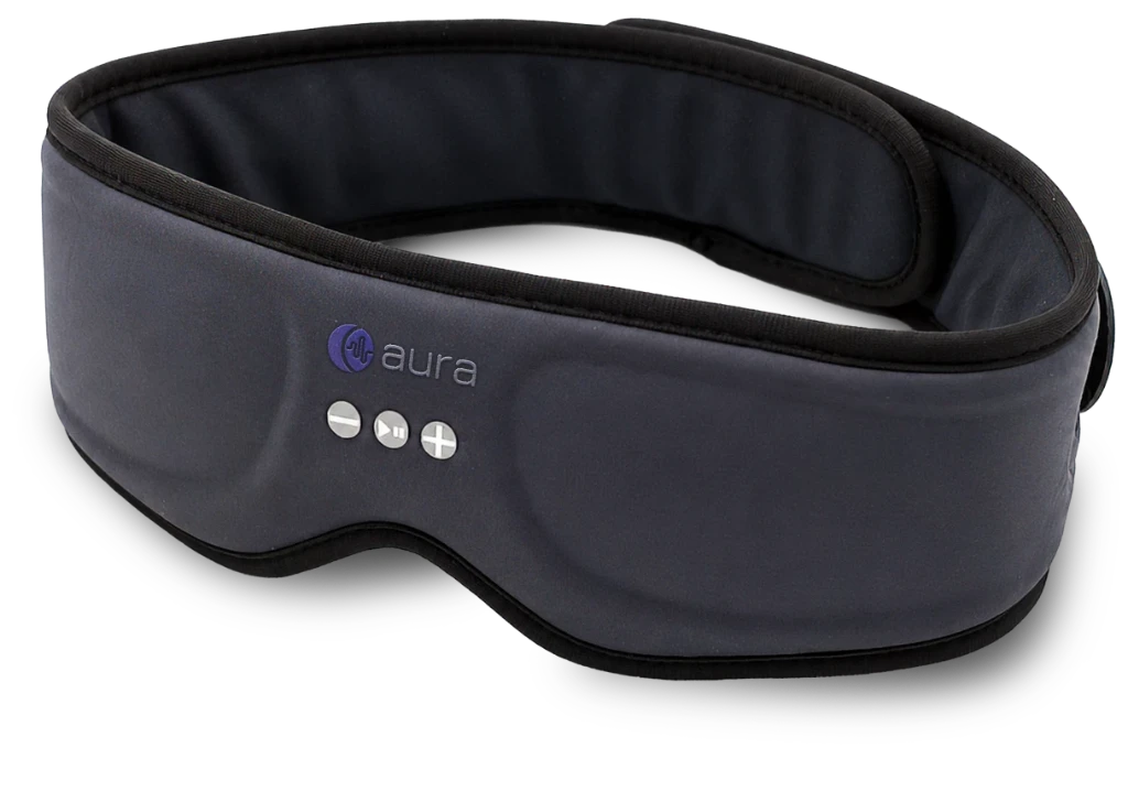 Aura Bluetooth Sleep Mask with 100% 3D blackout design
